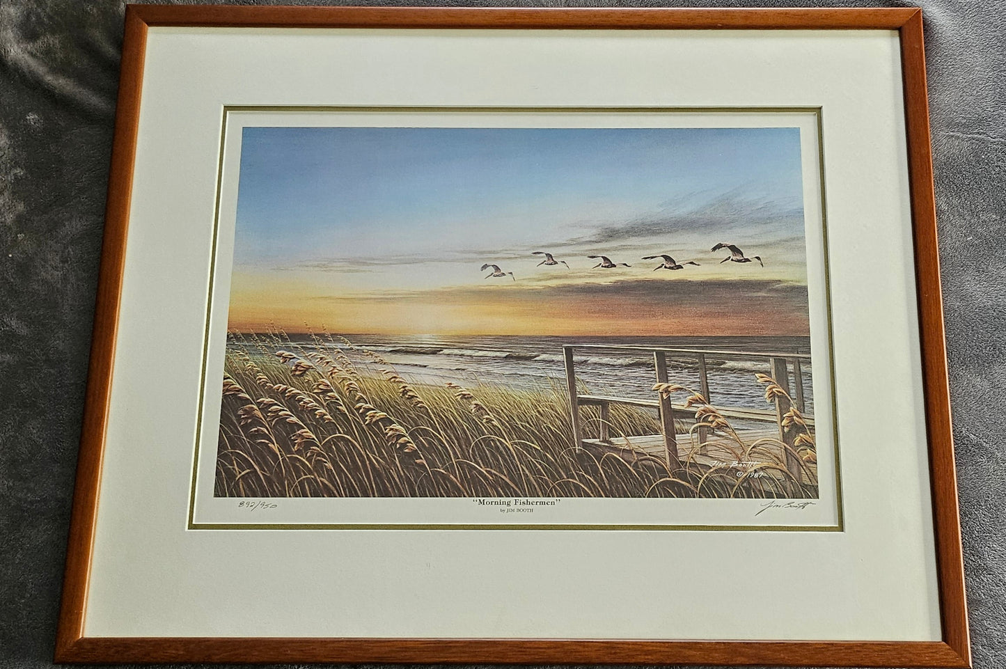 Morning Fishermen Signed and numbered print by Jim Booth