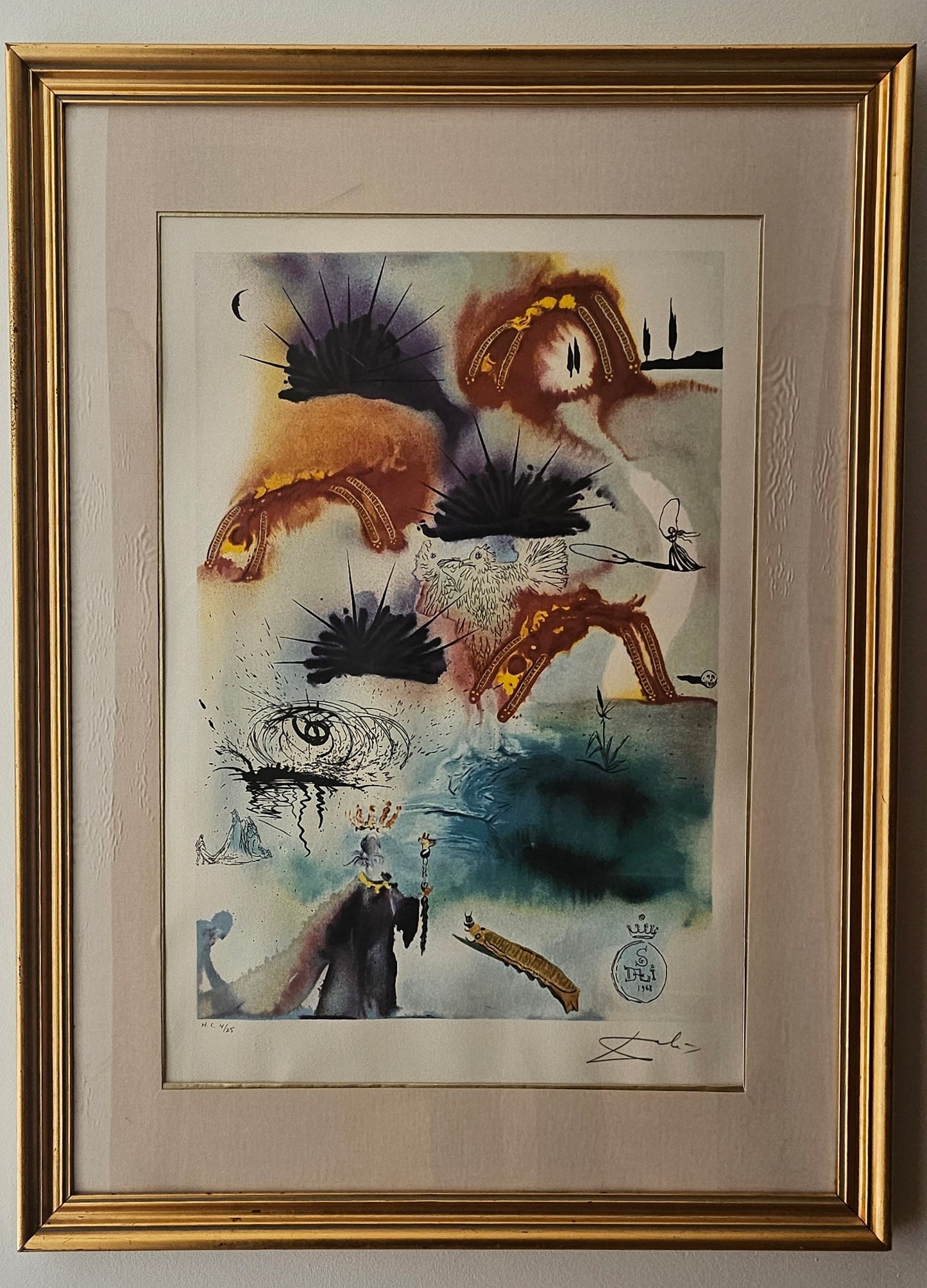 "The Lobster Quadrile" - Salvador Dalí Signed Lithograph - (HC 4/25) w documentation