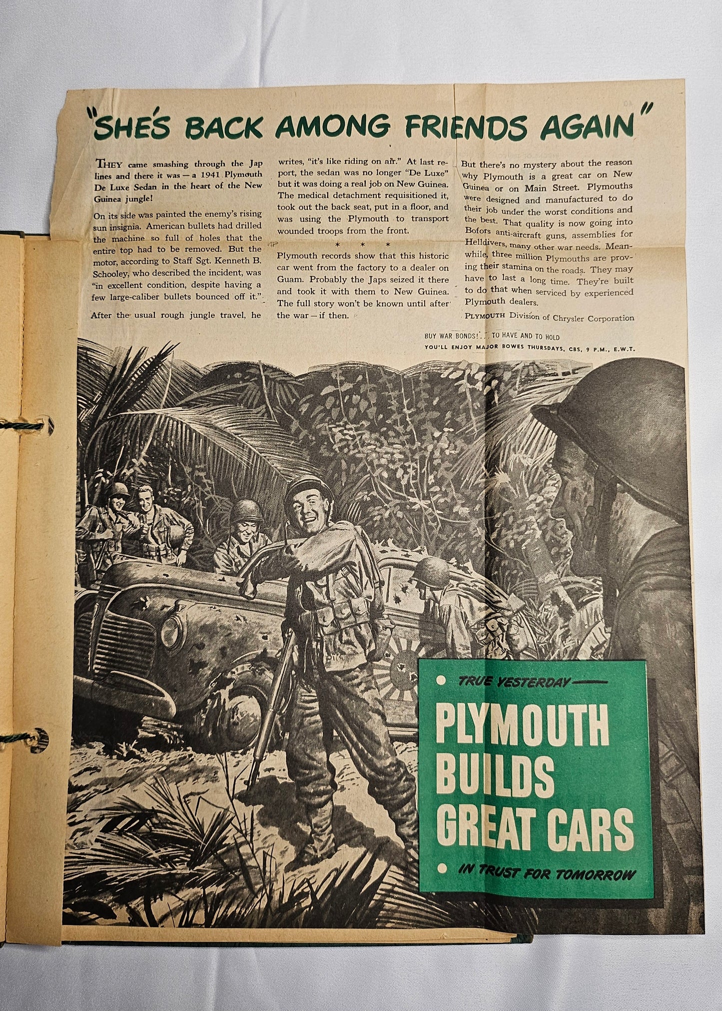 WWII Cartoon Scrapbook Archive (2 Volumes, 1940s) – Wartime Humor, Satire & Propaganda