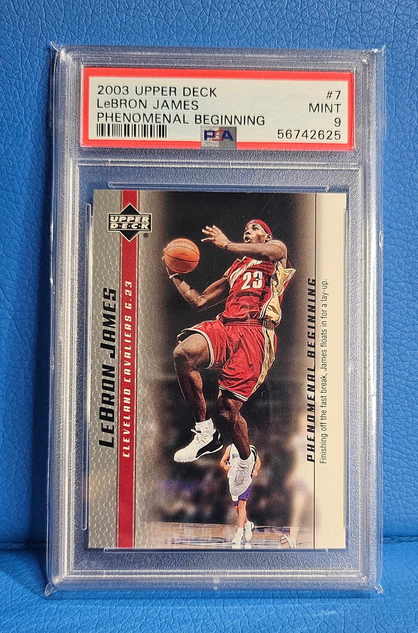 2003-04 Upper Deck Phenomenal Beginning #7 LeBron James PSA 9 MINT