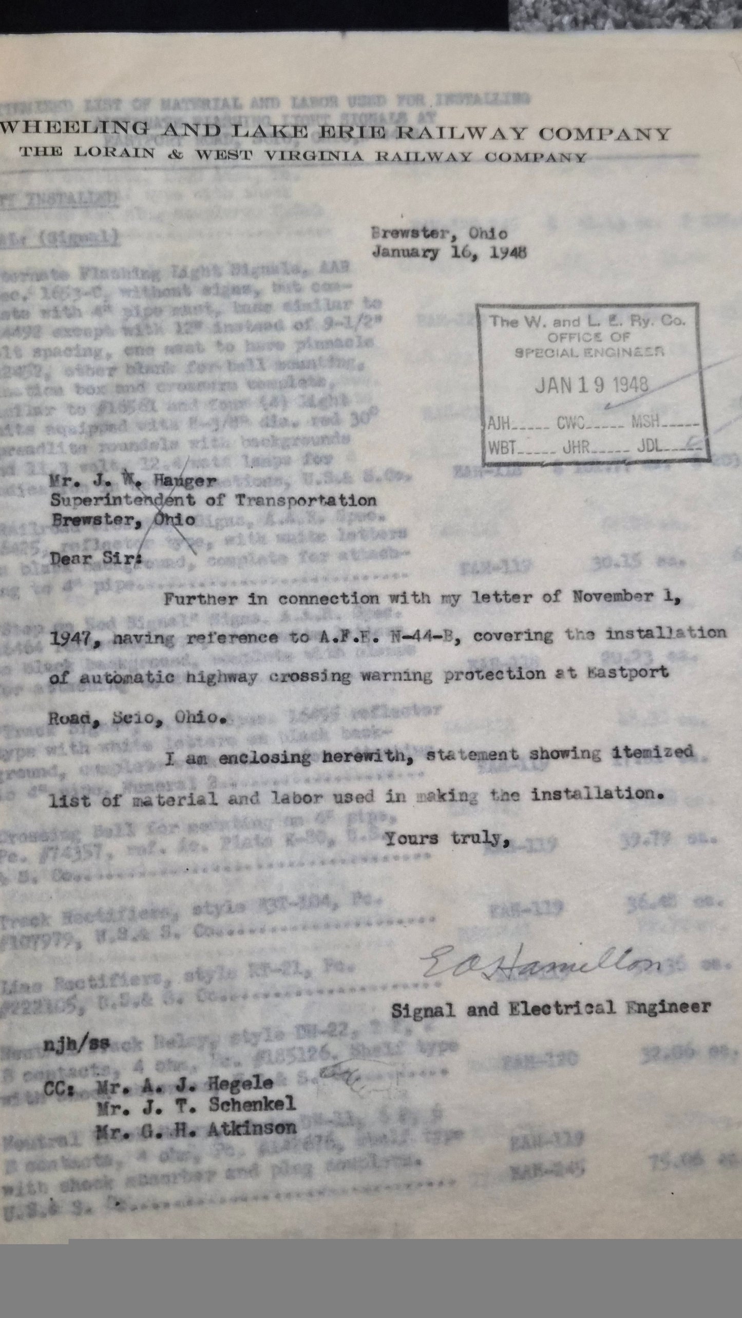 RARE Railroad Engineering Archive 1923 GE Train Tests W&LE Original Files