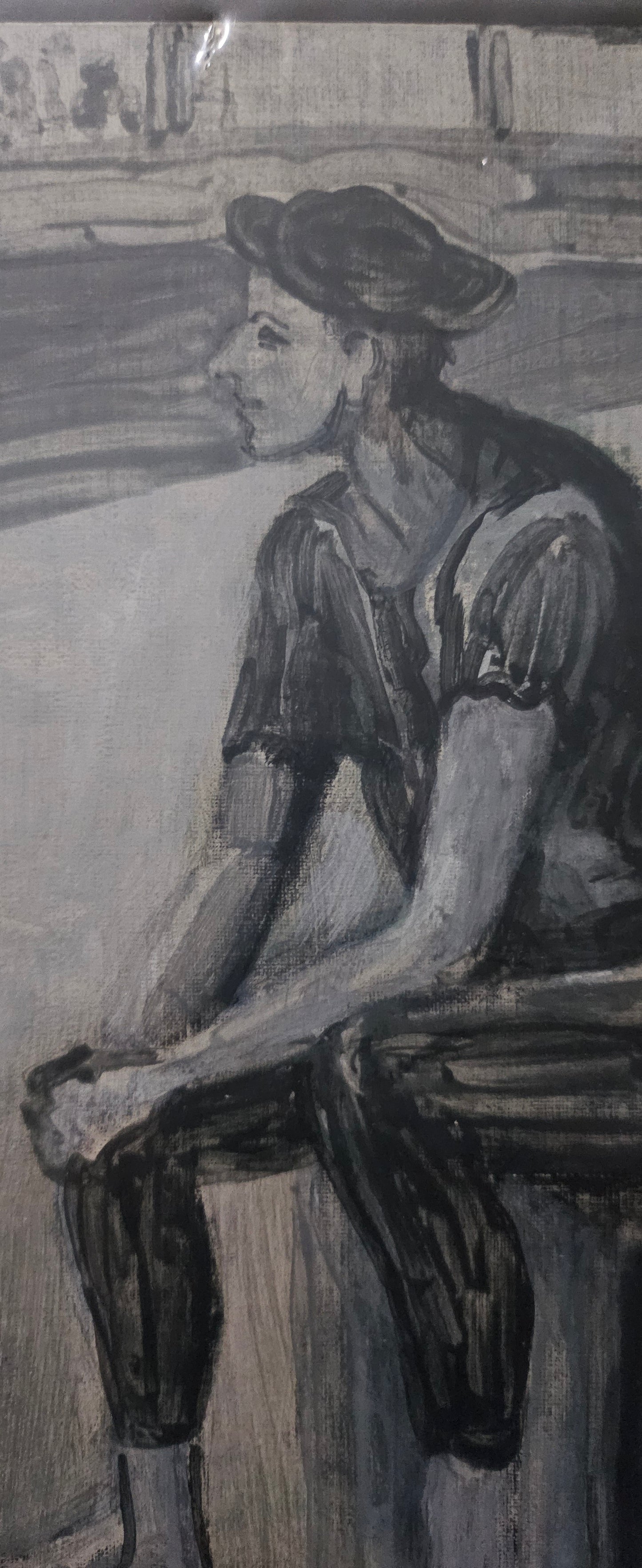 Bull Fighter - Jared Fitzgerald. Tempera on Gessoed Linen
