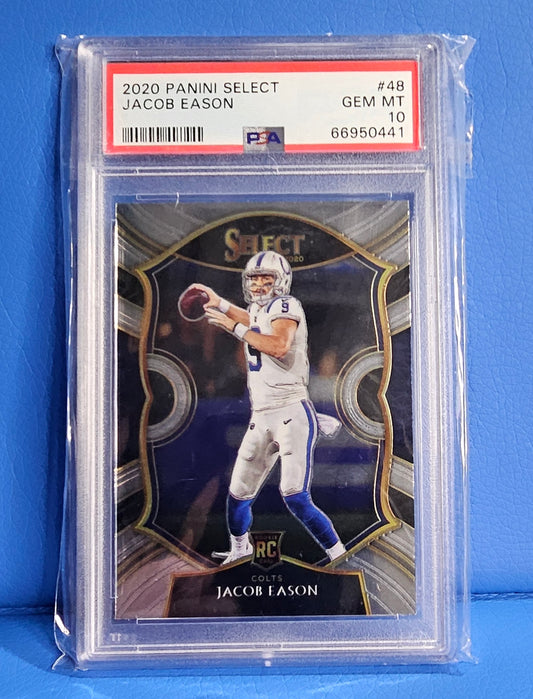 2020 Panini Select Prizm Silver RC Jacob Eason #48 Concourse Indianapolis Colts