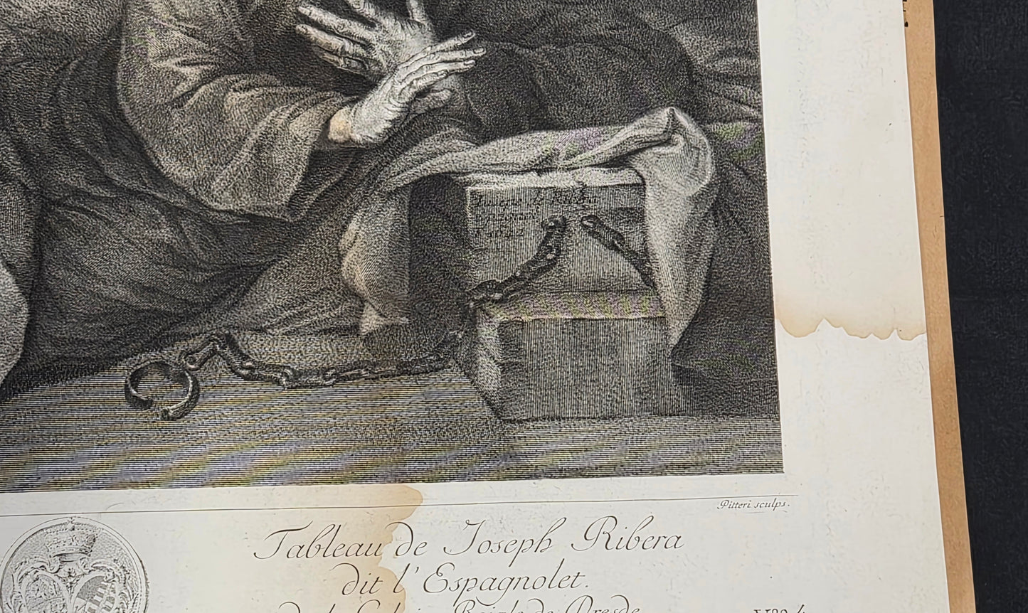 After Jusepe de Ribera — The Liberation of Saint Peter, Royal Gallery of Dresden, 1757