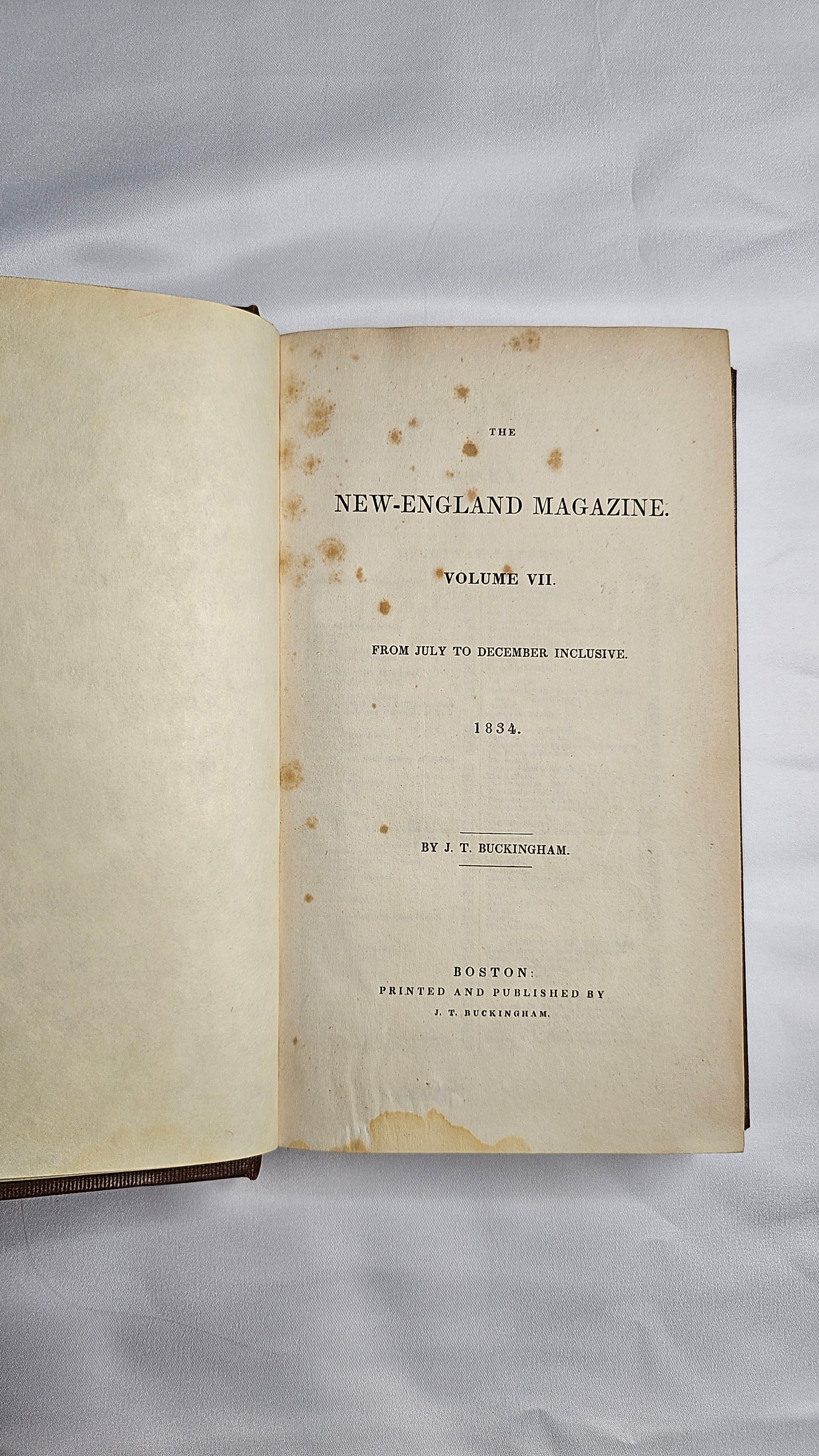 Hawthorne 1834 1st – “The Story Teller” Parts I & II – Pre-Twice-Told Tales – New-England Magazine