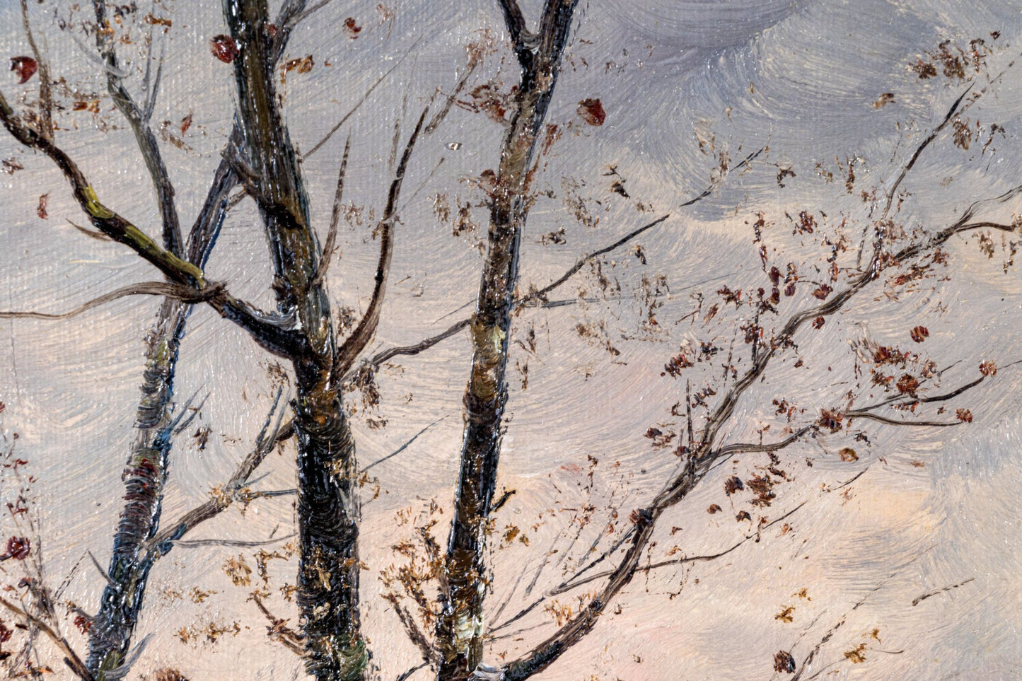 Karl Kaufmann (Austrian, 1843-1905) Oil On Canvas, Winter Landscape