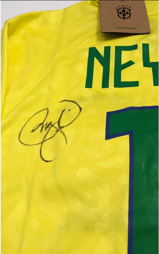 Neymar Jr Signed Brazil Shirt with COA
