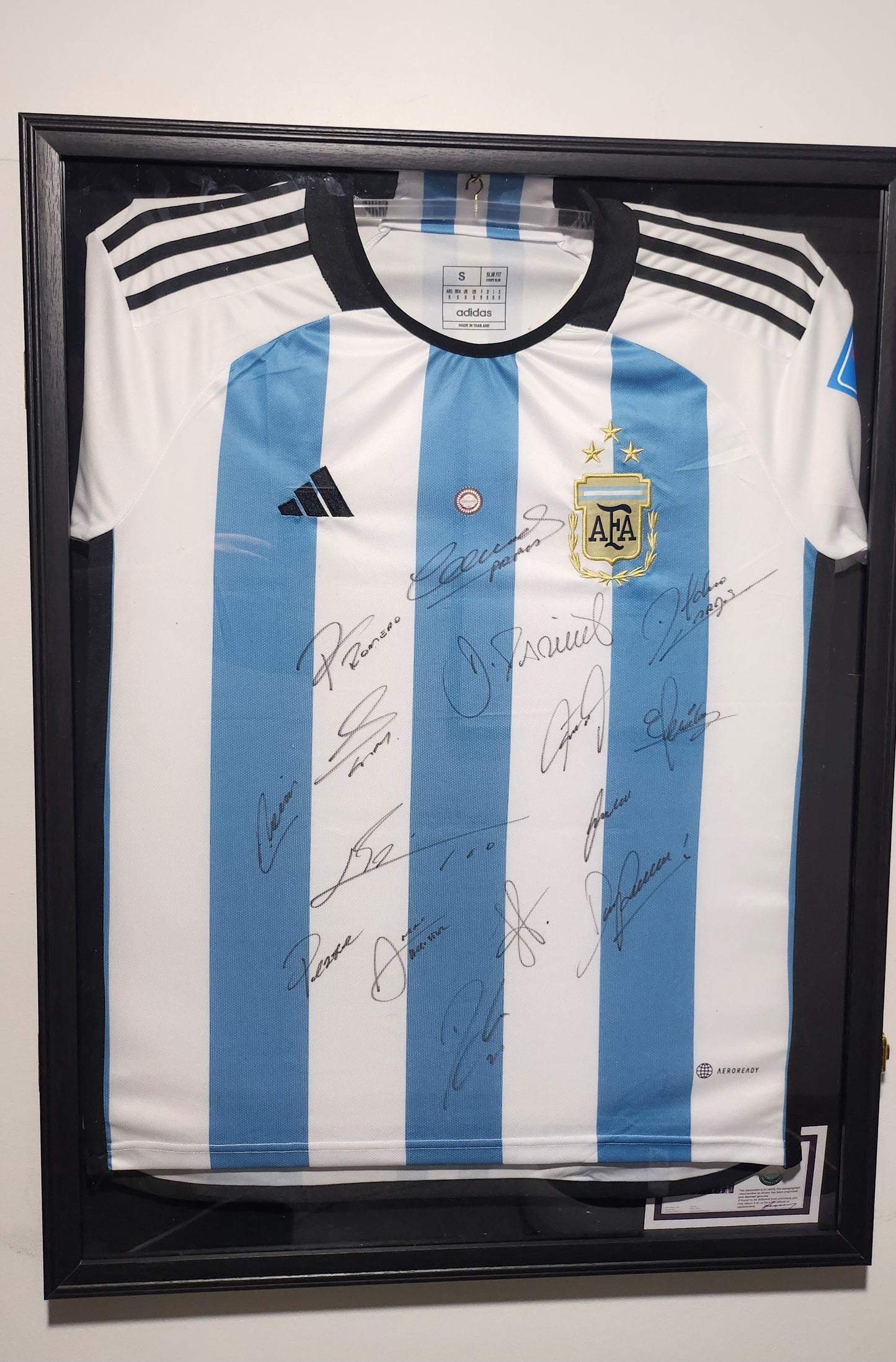 Argentina 2022 World Champions signed Jersey - Messi and 14 more!