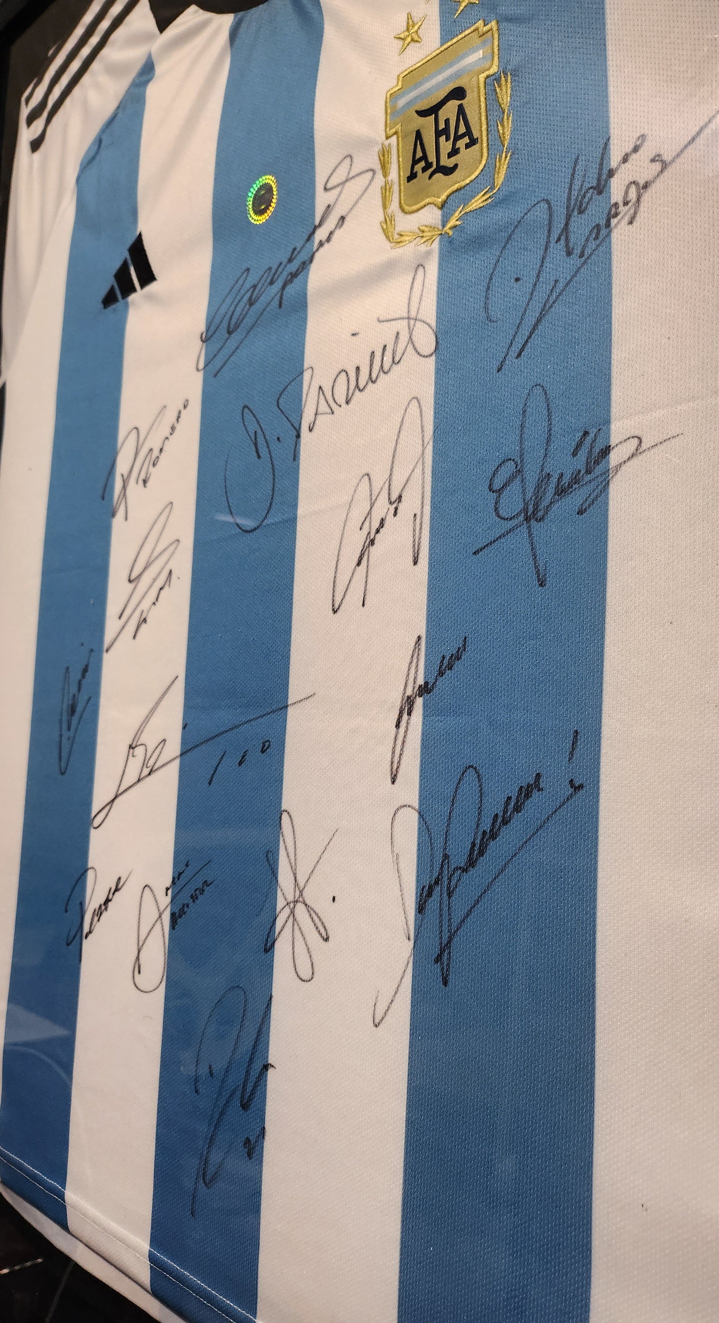 Argentina 2022 World Champions signed Jersey - Messi and 14 more!