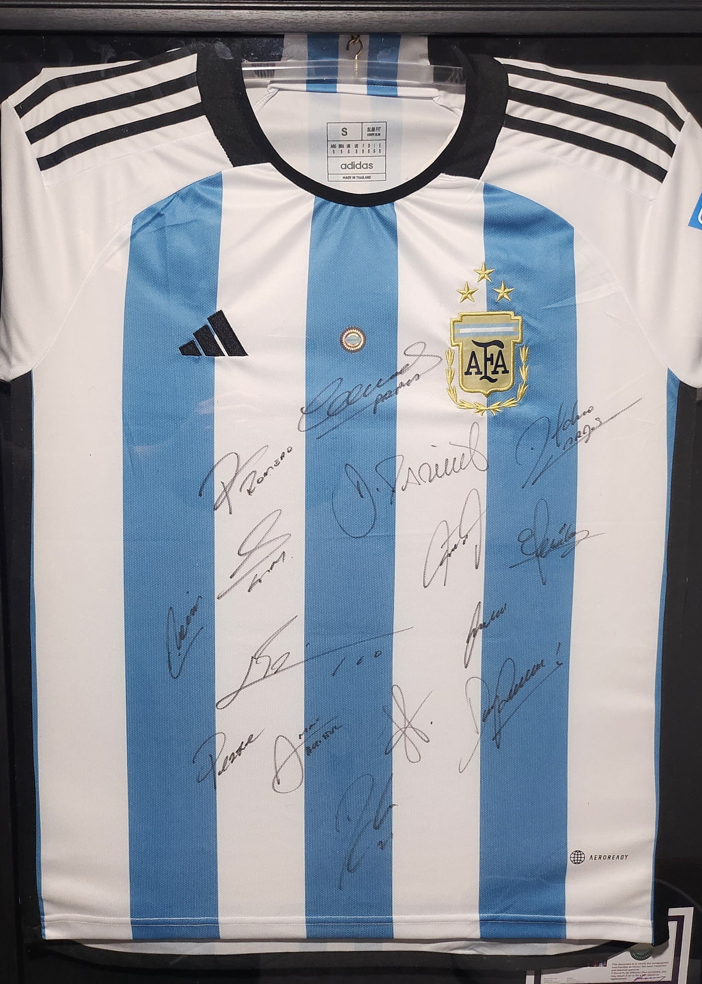 Argentina 2022 World Champions signed Jersey - Messi and 14 more!