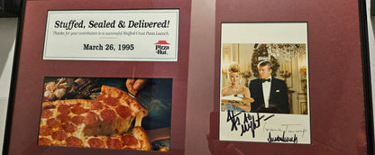 Historical Pizza Hut Stuffed Crust Launch Plaque: TRUMP signed, Rush Limbaugh, Dennis Rodman