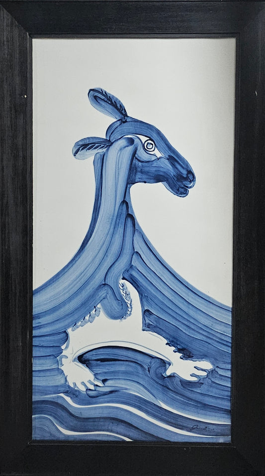 Deer II - Chinese Porcelain Panel by Jared Fitzgerald