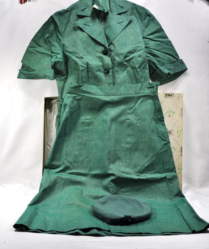 Vintage Girl Scout Uniform - Perfect Condition with Hat & Label - Rare Find