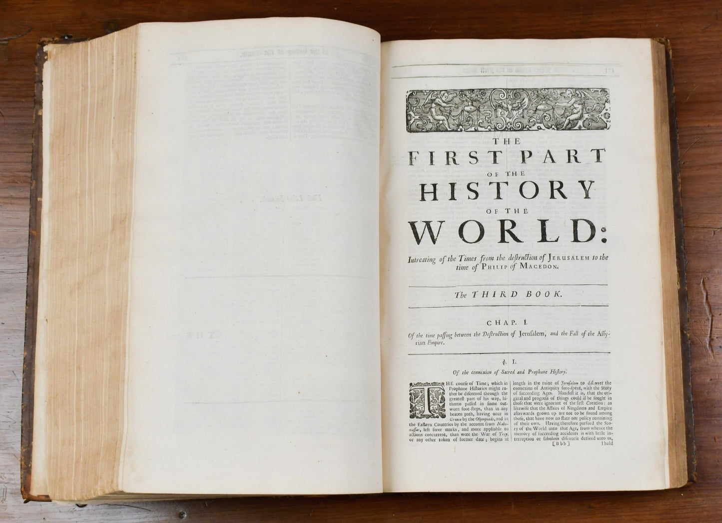 1687 Folio – The History of the World – Sir Walter Raleigh – London – Original Calf Binding
