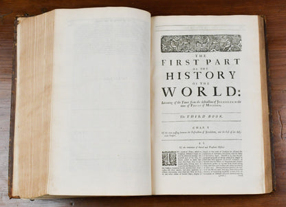 1687 Folio – The History of the World – Sir Walter Raleigh – London – Original Calf Binding