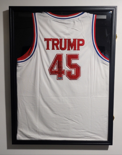 President Donald Trump Signed Basketball #45 Jersey