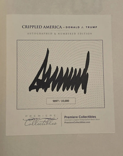 donald trump autographed proof