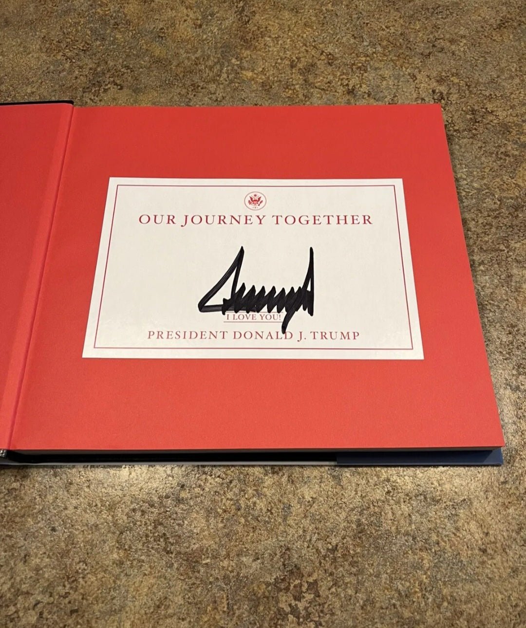 Donald Trump Autographed Book - 1