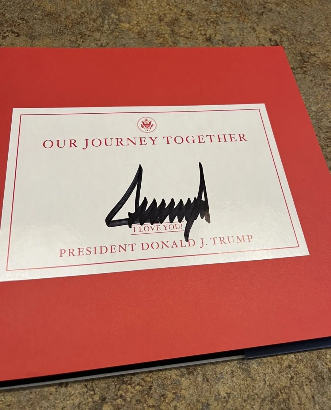 Donald Trump Autographed Book - 2