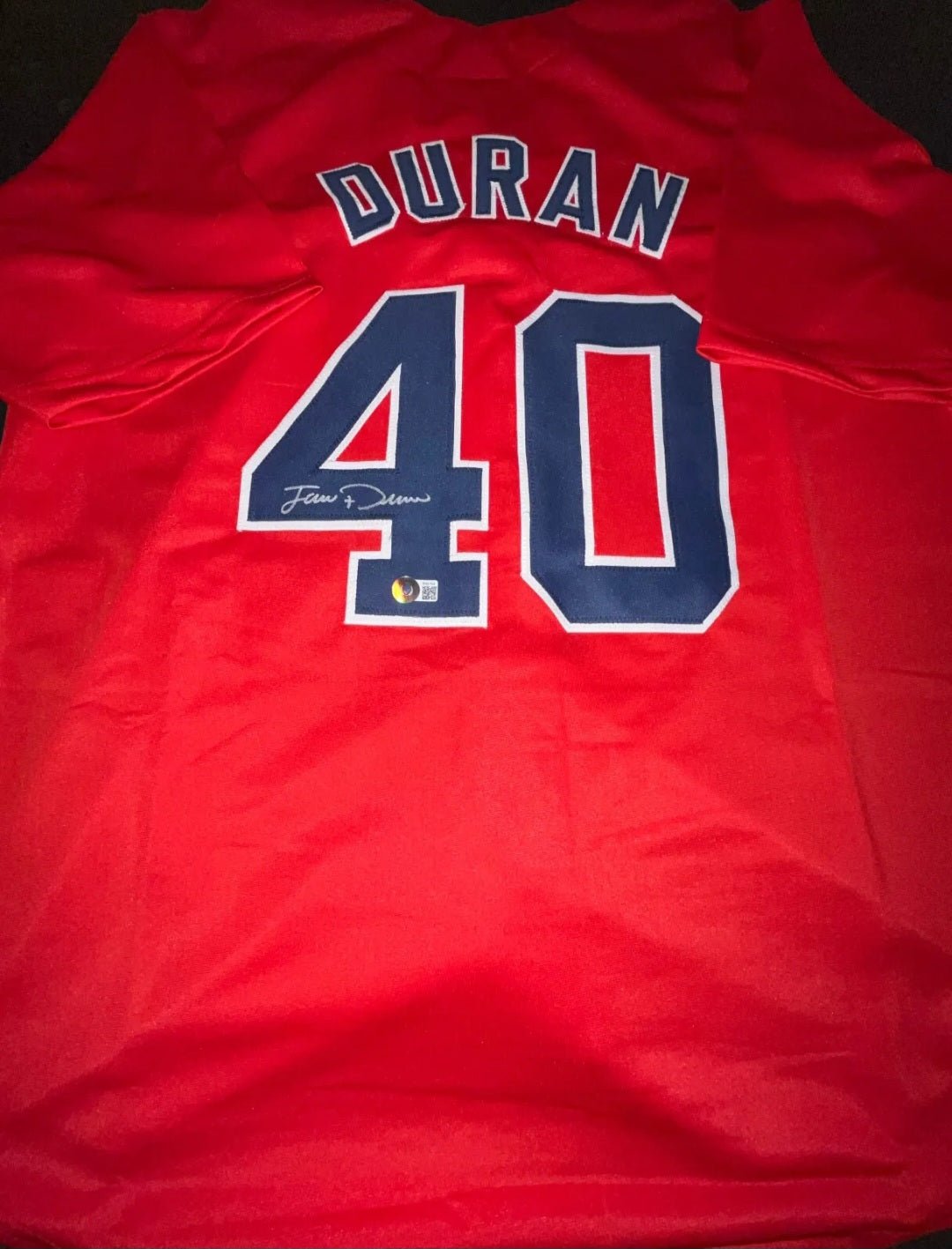 Jarren Duran Autographed custom Boston Jersey (Beckett COA) | Bollëku