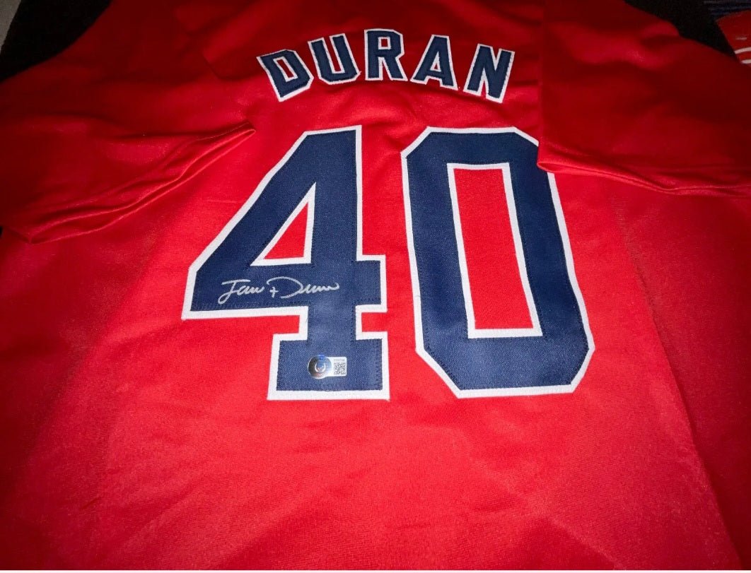 Jarren Duran Autographed custom Boston Jersey (Beckett COA) | Bollëku