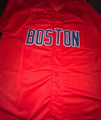 Jarren Duran Autographed custom Boston Jersey (Beckett COA) | Bollëku