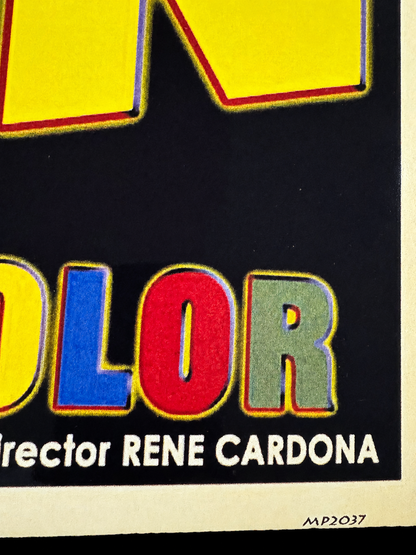 Bat Woman poster detail showing René Cardona director credit and MP2037 reference