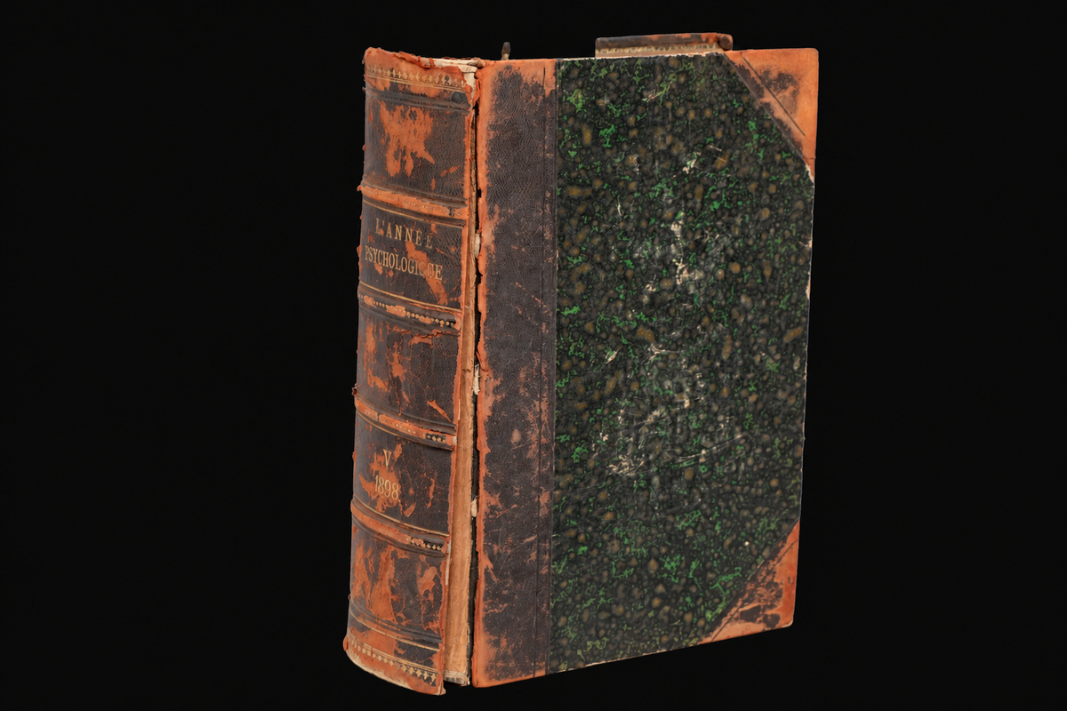 Alfred Binet — L’Année Psychologique, 1899 — Gustav Aschaffenburg’s Personal Copy