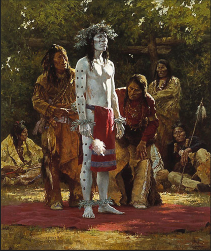 Howard Terpning — Preparing for the Sun Dance