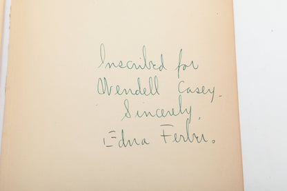 Edna Ferber — Signed Inscribed Leaf & American Beauty Title Leaf, 1931 — inscription and signature