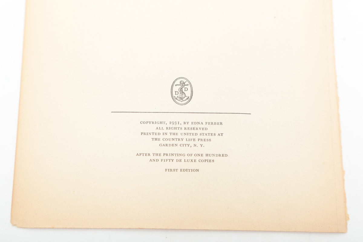 Edna Ferber — Signed Inscribed Leaf & American Beauty Title Leaf, 1931 — photographed detail