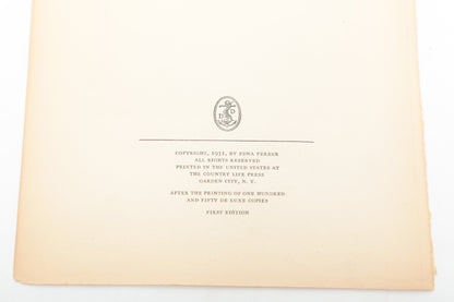 Edna Ferber — Signed Inscribed Leaf & American Beauty Title Leaf, 1931 — photographed detail