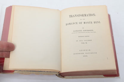 Nathaniel Hawthorne — Transformation — Photograph-Illustrated Tauchnitz Edition, Volume II — photographed detail