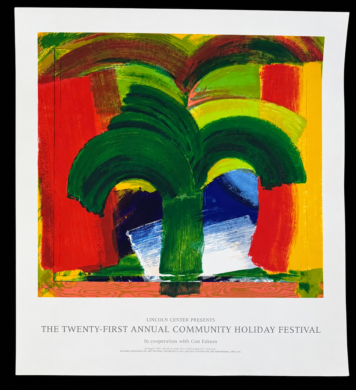 Howard Hodgkin In Tangier, 1991 Lincoln Center screenprint poster