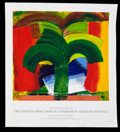 Howard Hodgkin In Tangier, 1991 Lincoln Center screenprint poster