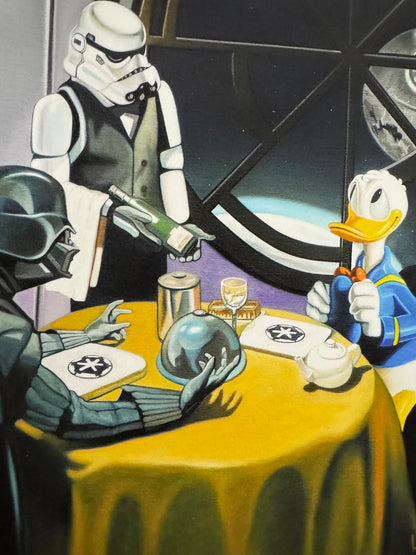 Detail of Michael Loeb Join the Dark Side, Donald!, with Darth Vader and a stormtrooper