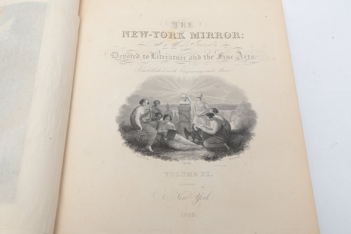 The New-York Mirror — Volume XI, 1833 — Literature, Fine Arts & Music — photographed detail