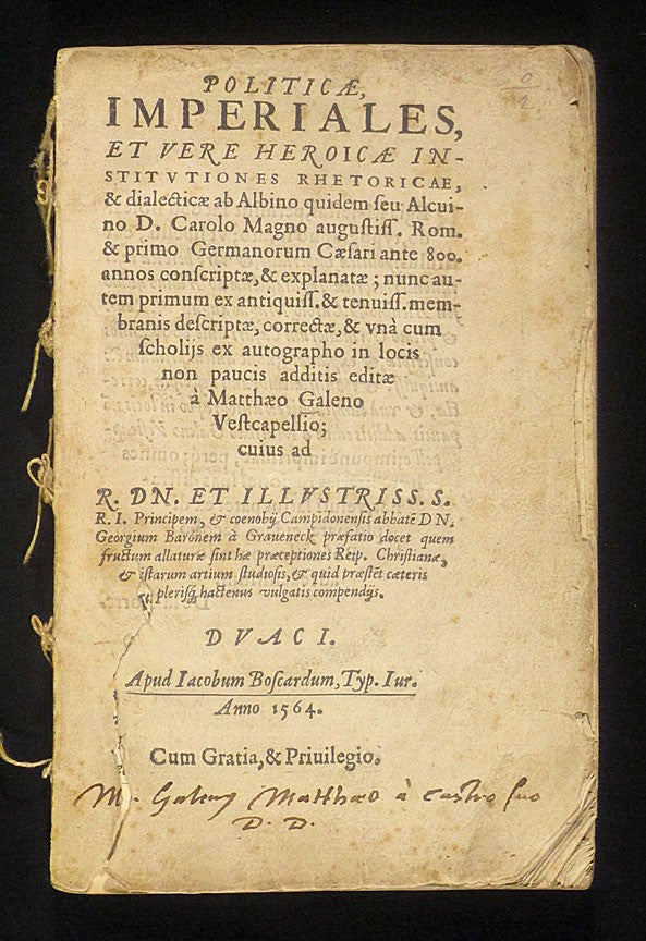 Politicae Imperiales — Douai, 1564 — title page