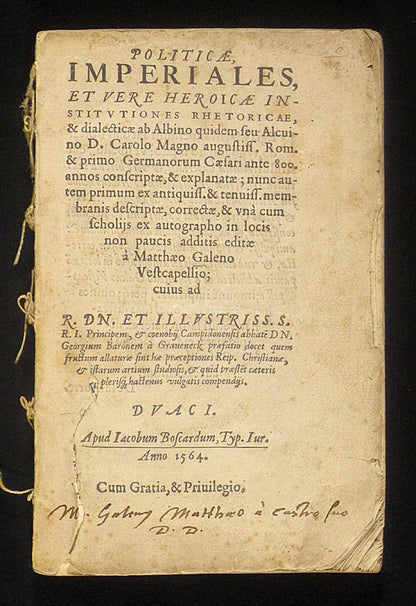 Politicae Imperiales — Douai, 1564 — title page