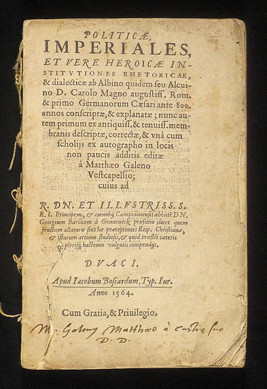 Politicae Imperiales — Douai, 1564 — title page
