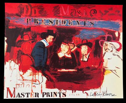 Larry Rivers Dutch Masters (Presidents), color print signed in plate