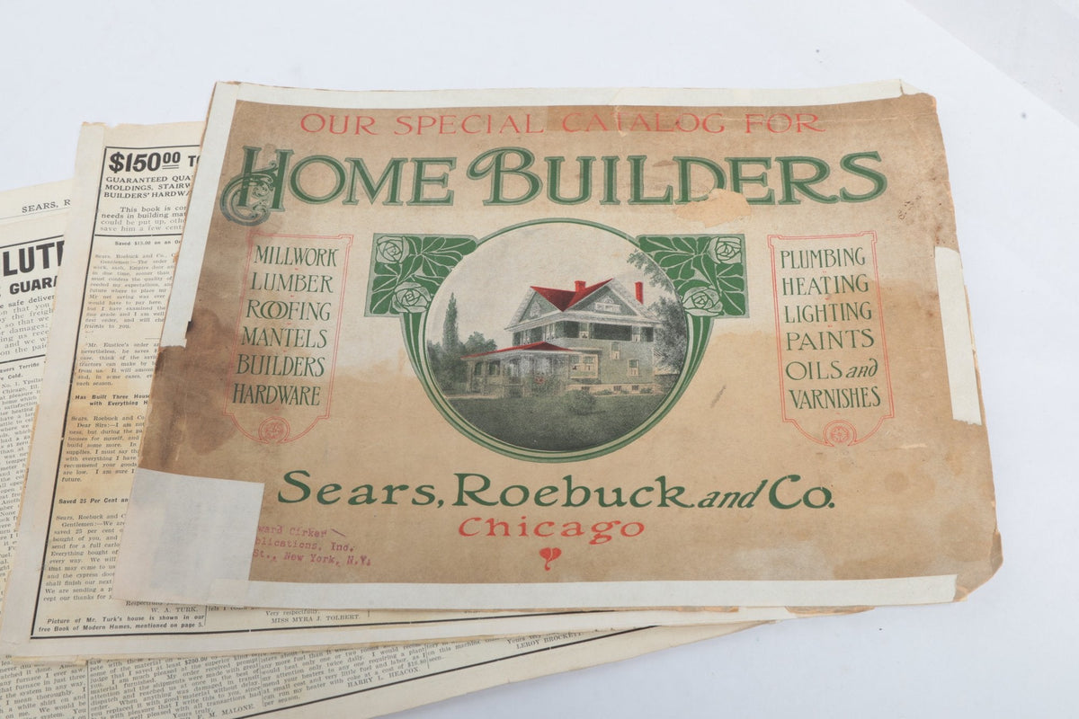 Sears, Roebuck & Co. — Our Special Catalog for Home Builders — c.1910 — photographed detail