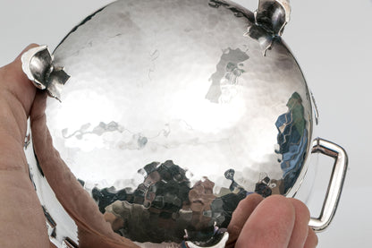 Arts & Crafts Sterling Silver Winchester Bushel Bowl  F.J. Ross & Sons, London, 1925–1926