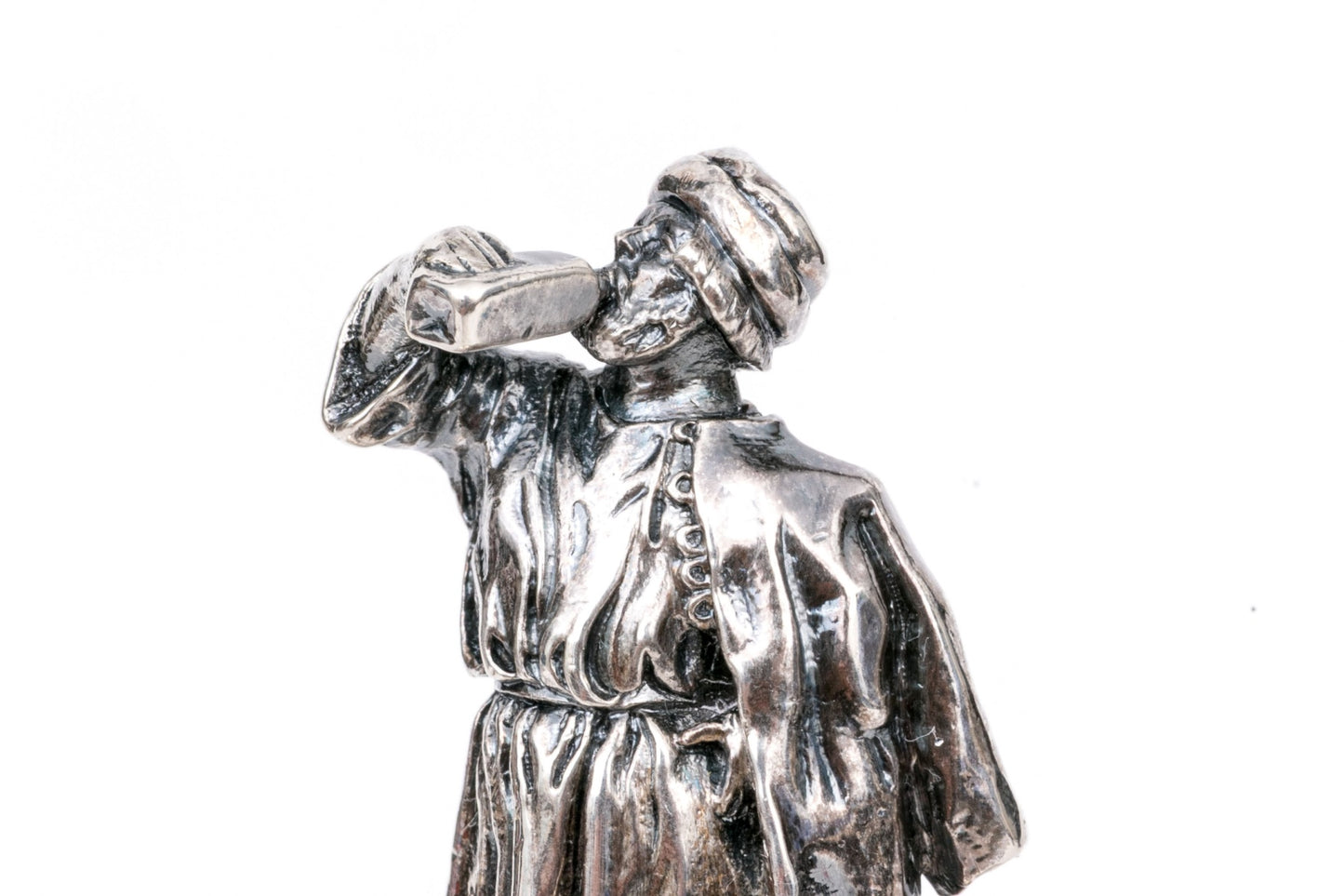 Imperial Russian .84 Silver Decanter  Ignaty Sazikov, St. Petersburg, ca. 1860