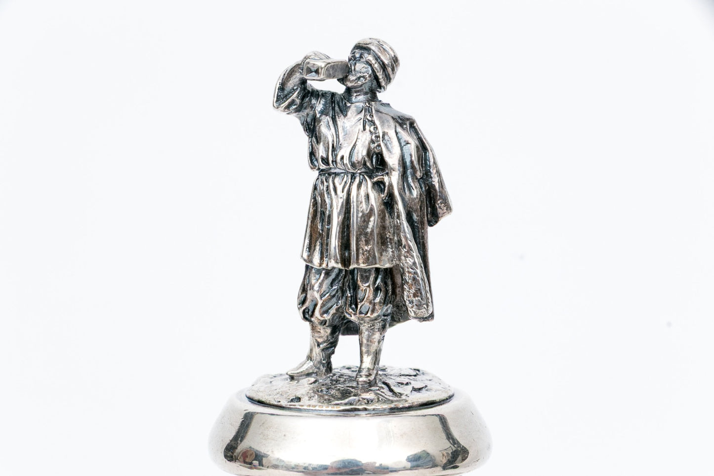 Imperial Russian .84 Silver Decanter  Ignaty Sazikov, St. Petersburg, ca. 1860