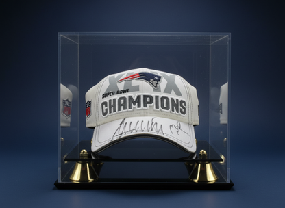 Tom Brady & Donald Trump Dual-Signed Super Bowl XLIX Hat — TRISTAR COA