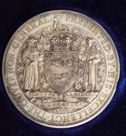 1893 Governor General of Canada Academic Silver Medal