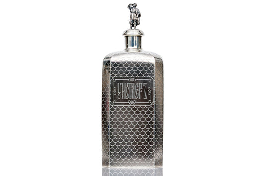 Imperial Russian .84 Silver Decanter  Ignaty Sazikov, St. Petersburg, ca. 1860