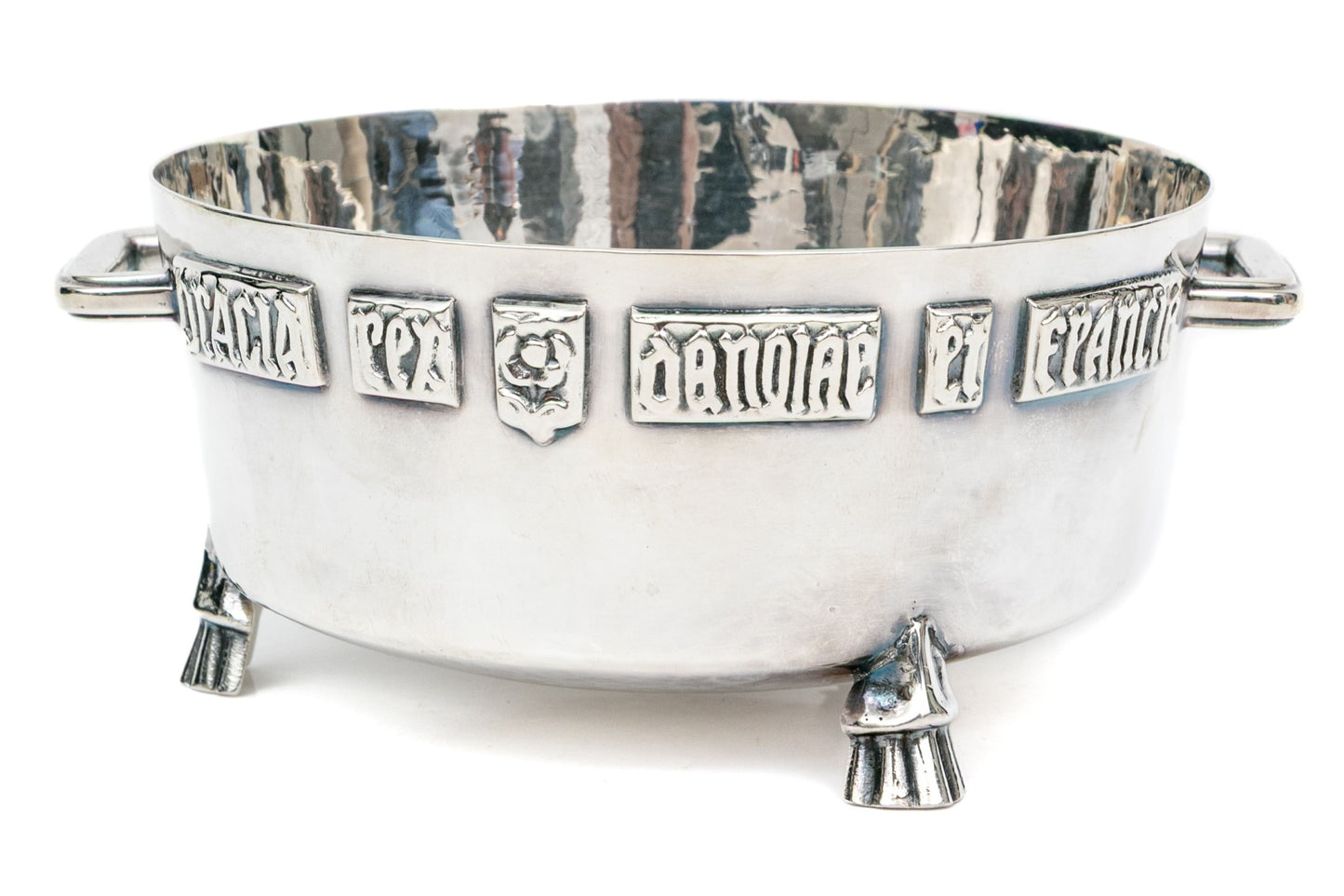 Arts & Crafts Sterling Silver Winchester Bushel Bowl  F.J. Ross & Sons, London, 1925–1926