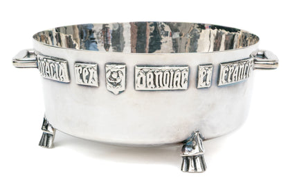 Arts & Crafts Sterling Silver Winchester Bushel Bowl  F.J. Ross & Sons, London, 1925–1926
